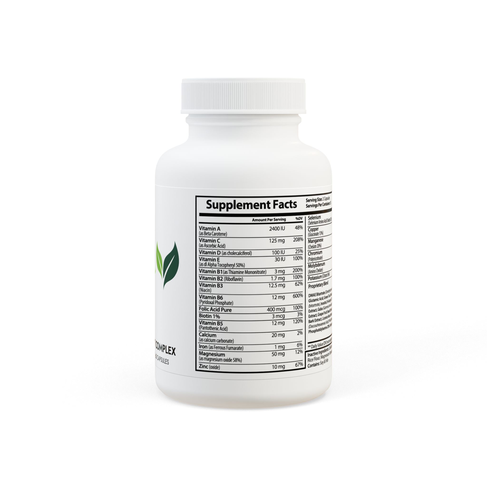Brain Support Complex Supplement (60 Capsules) - Image 3