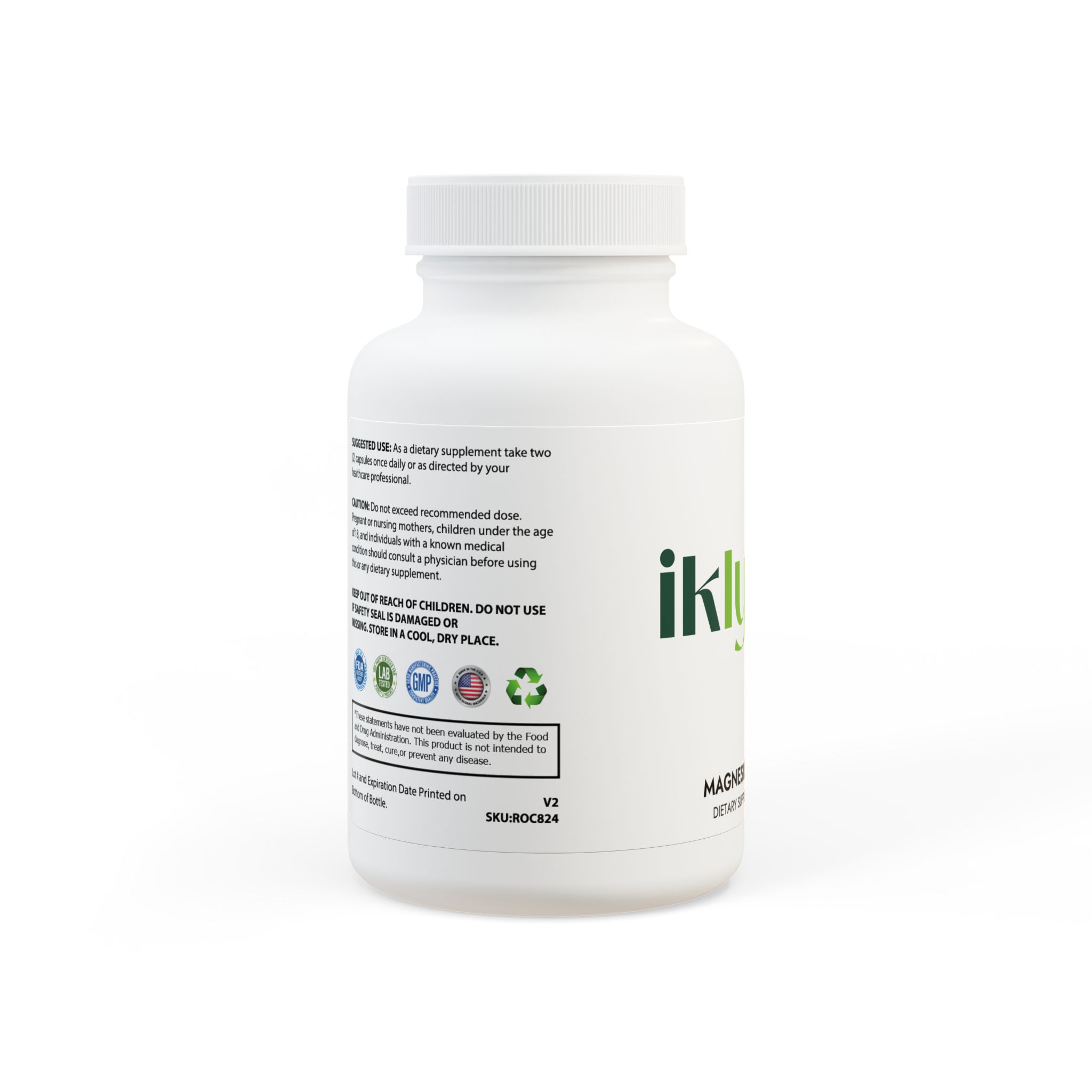 Magnesium Glycinate Supplement (60 Capsules) - Image 2